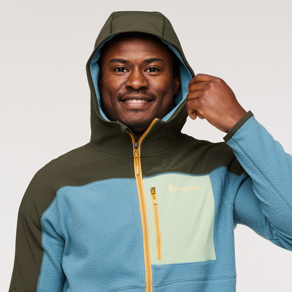 Abrazo Hooded Full Zip Fleece Jacket Men's - Image 5