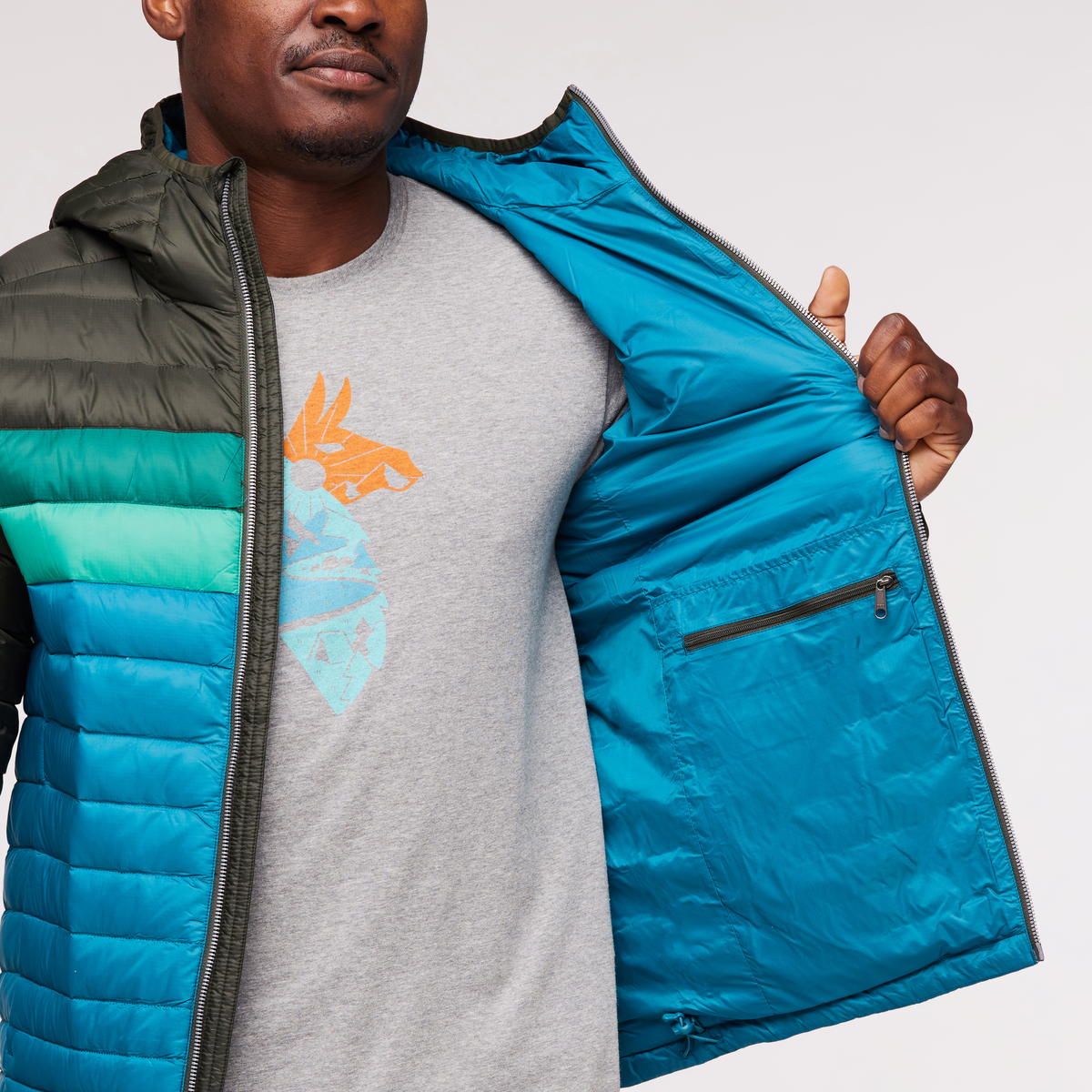 Fuego Hooded Down Jacket Men's - Image 13