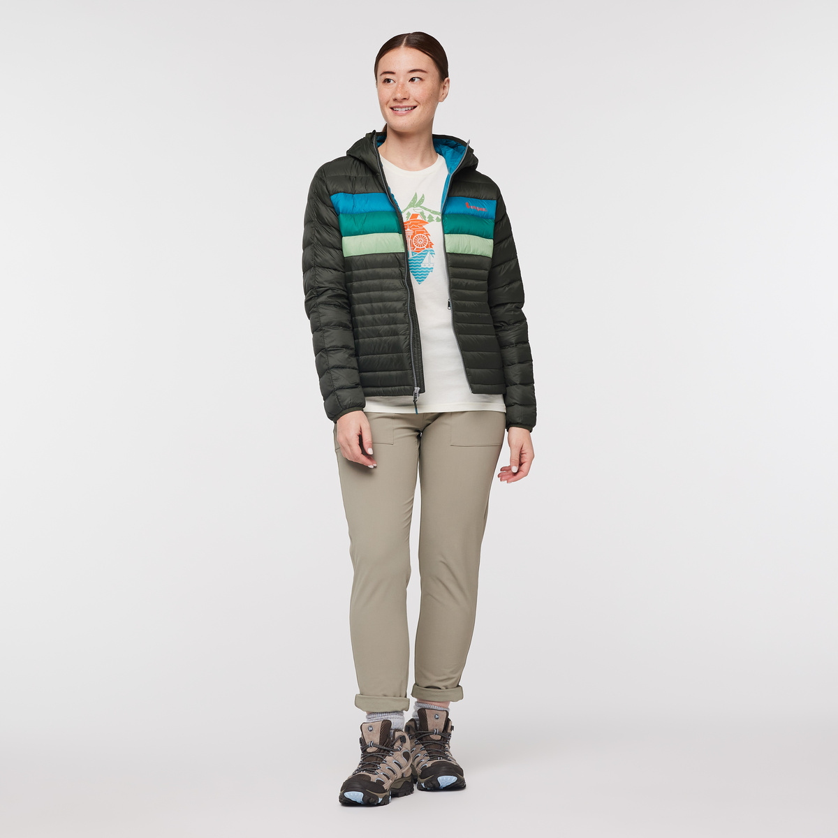 Fuego Hooded Down Jacket Women's - Image 17
