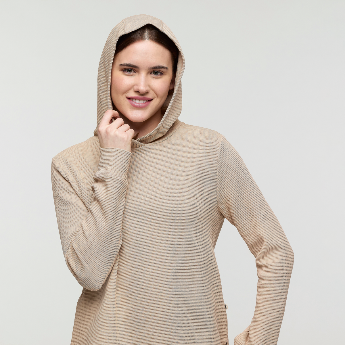 Atajo Long Sleeve Waffle Hoodie Women's - Image 4