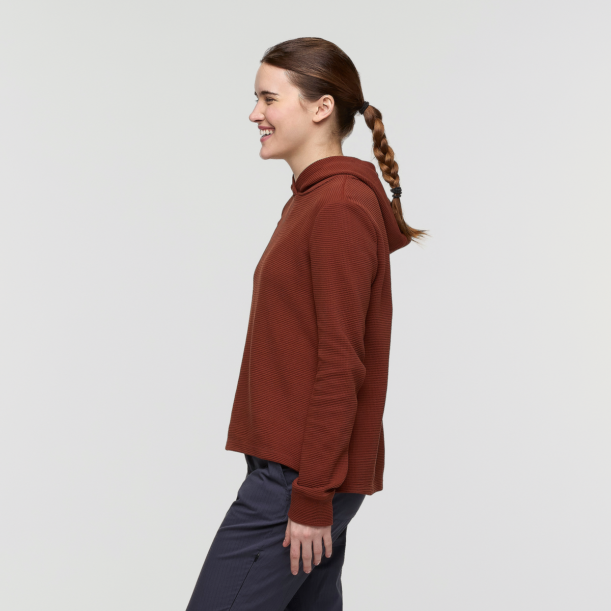 Atajo Long Sleeve Waffle Hoodie Women's - Image 3