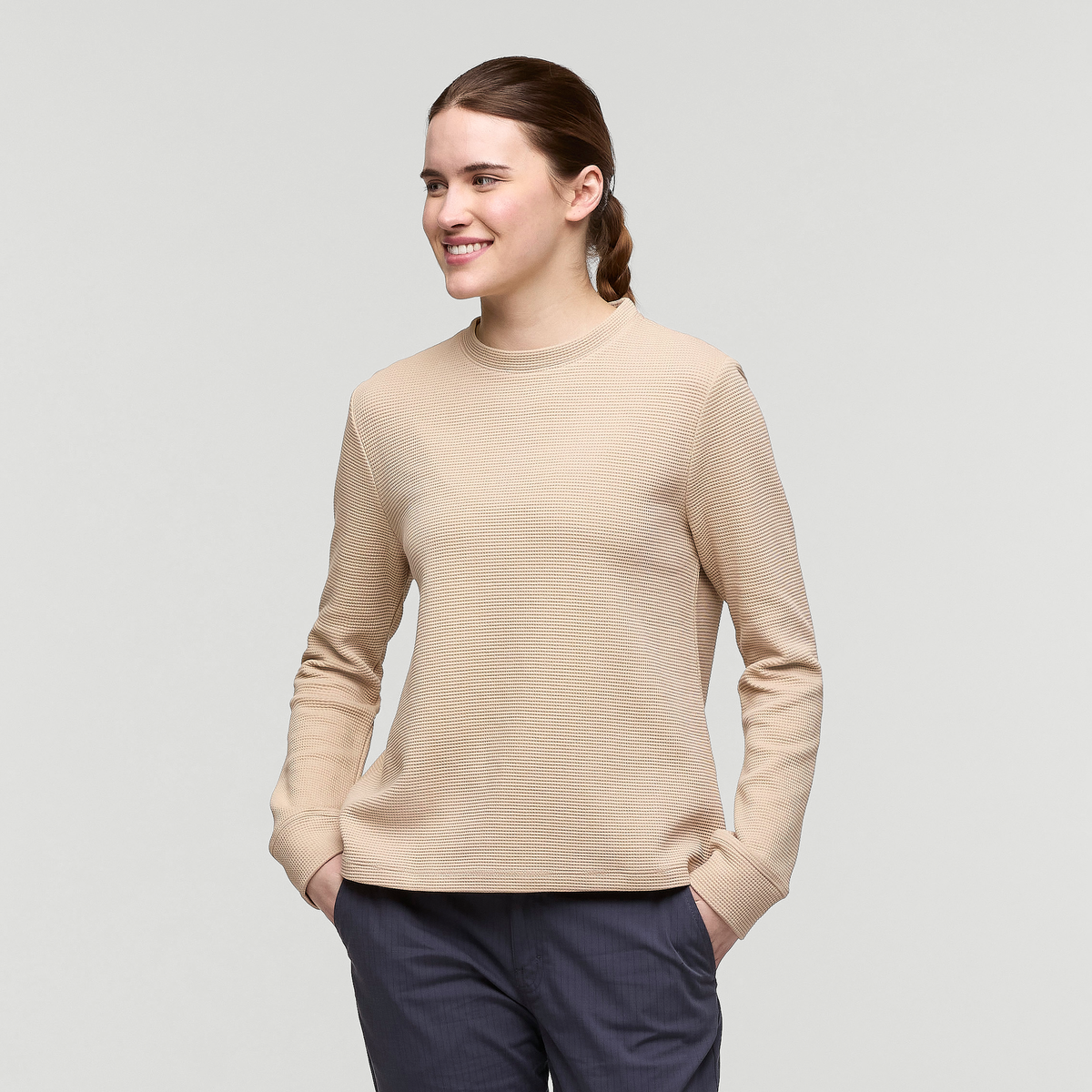 Atajo Long Sleeve Waffle Shirt Women's