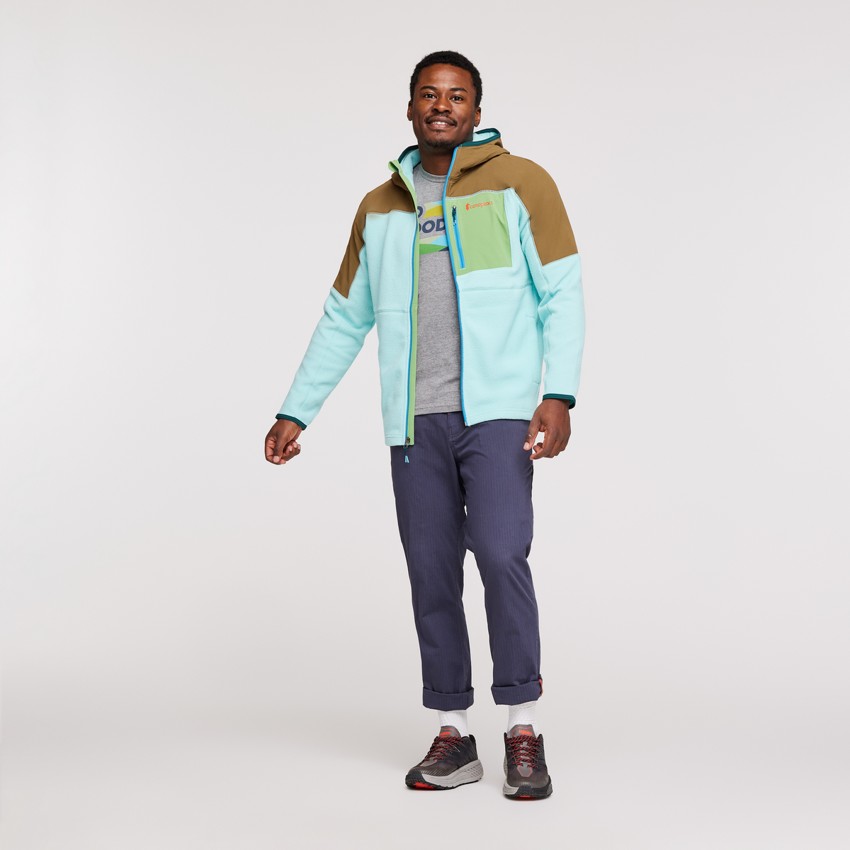 Abrazo Hooded Full Zip Fleece Jacket Men's - Image 8