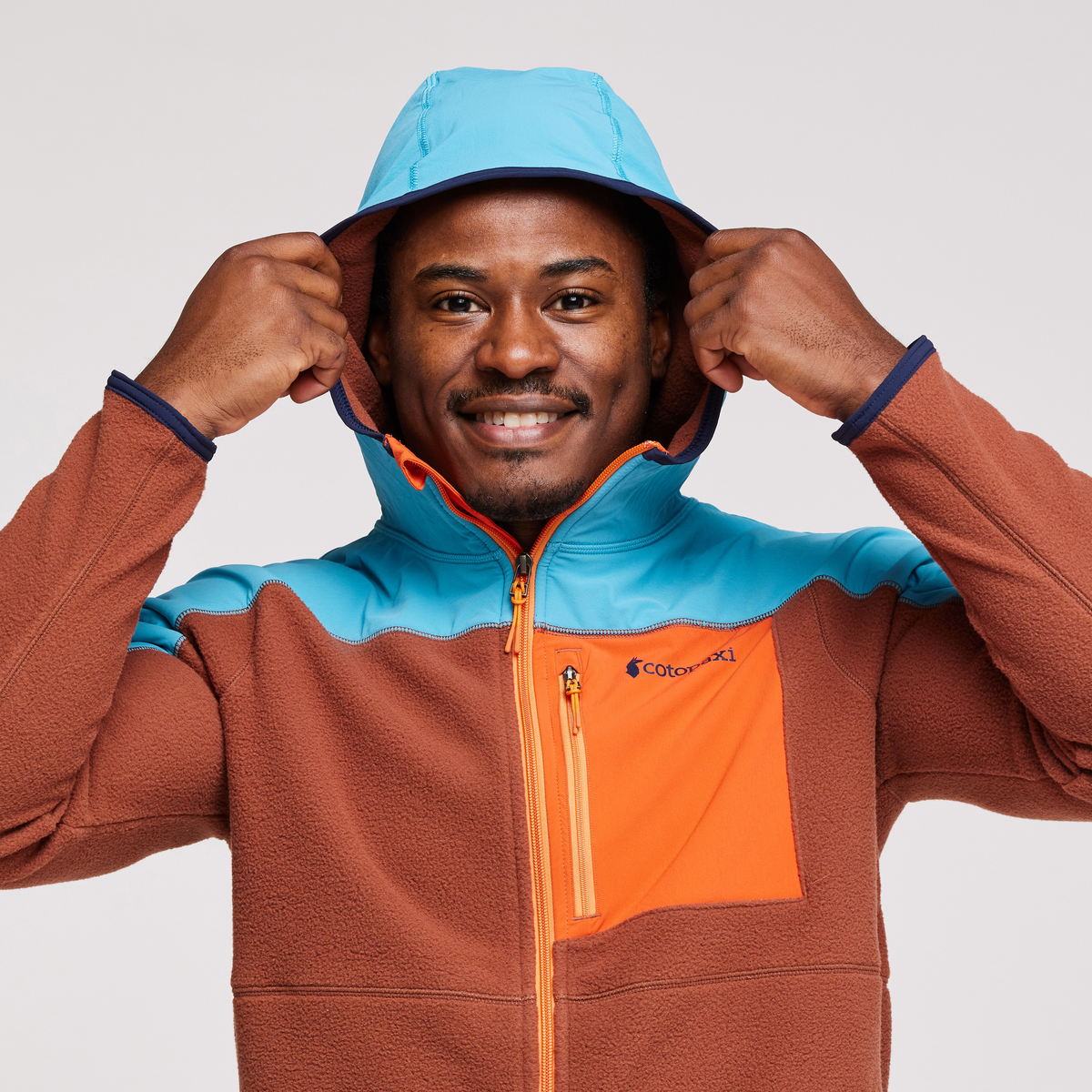 Abrazo Hooded Full Zip Fleece Jacket Men's - Image 4