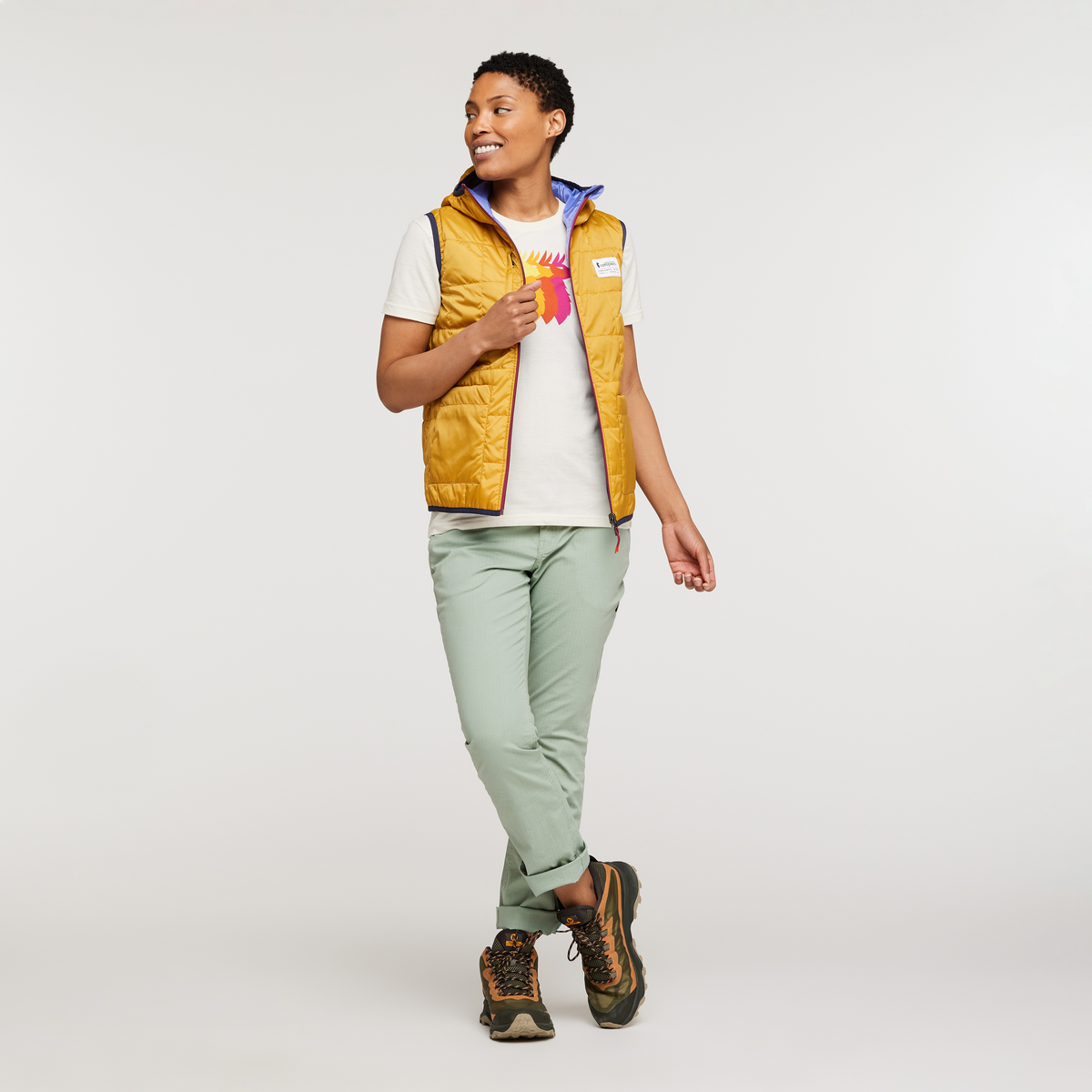 Teca Cálido Reversible Hooded Vest Women's - Image 3