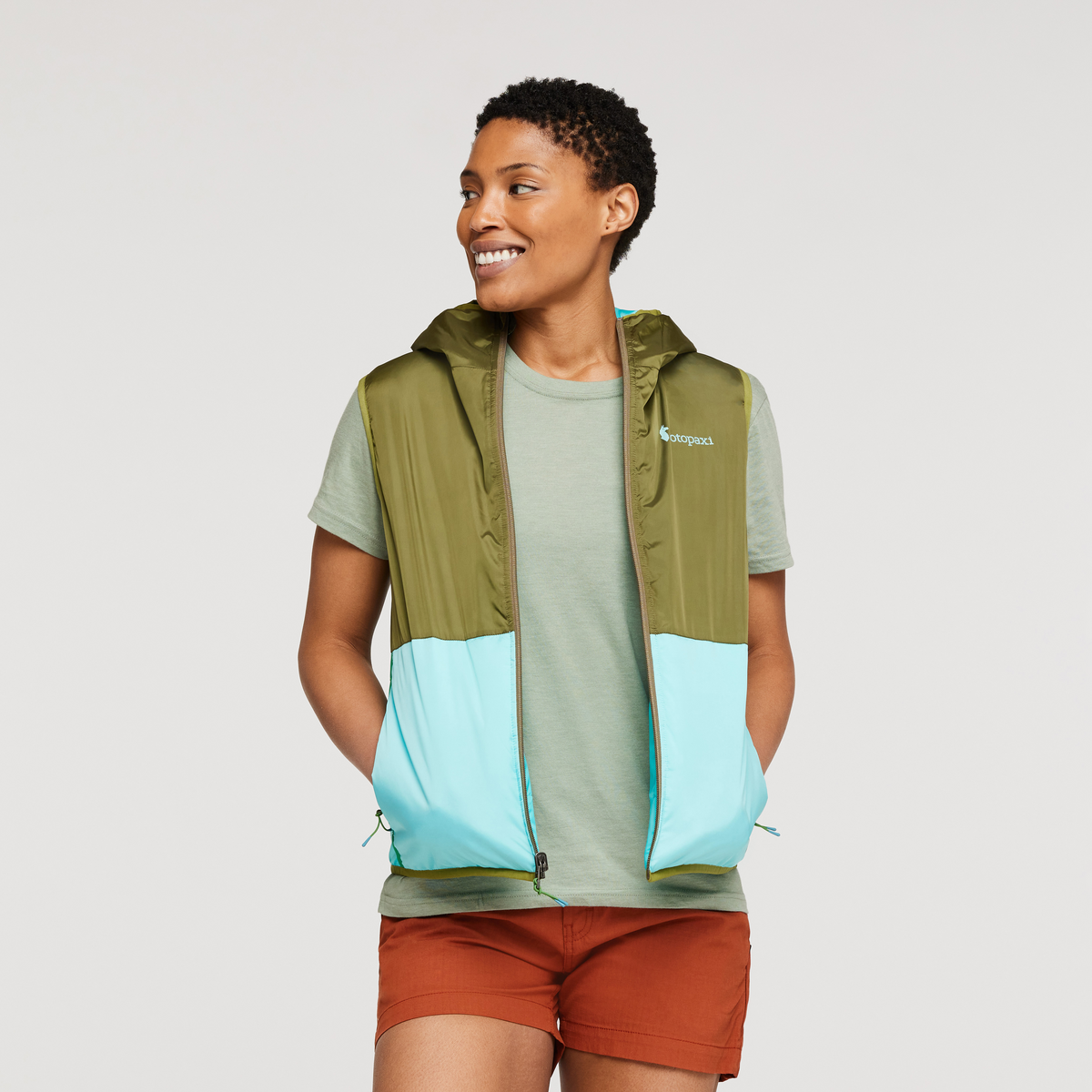 Teca Cálido Reversible Hooded Vest Women's - Image 9