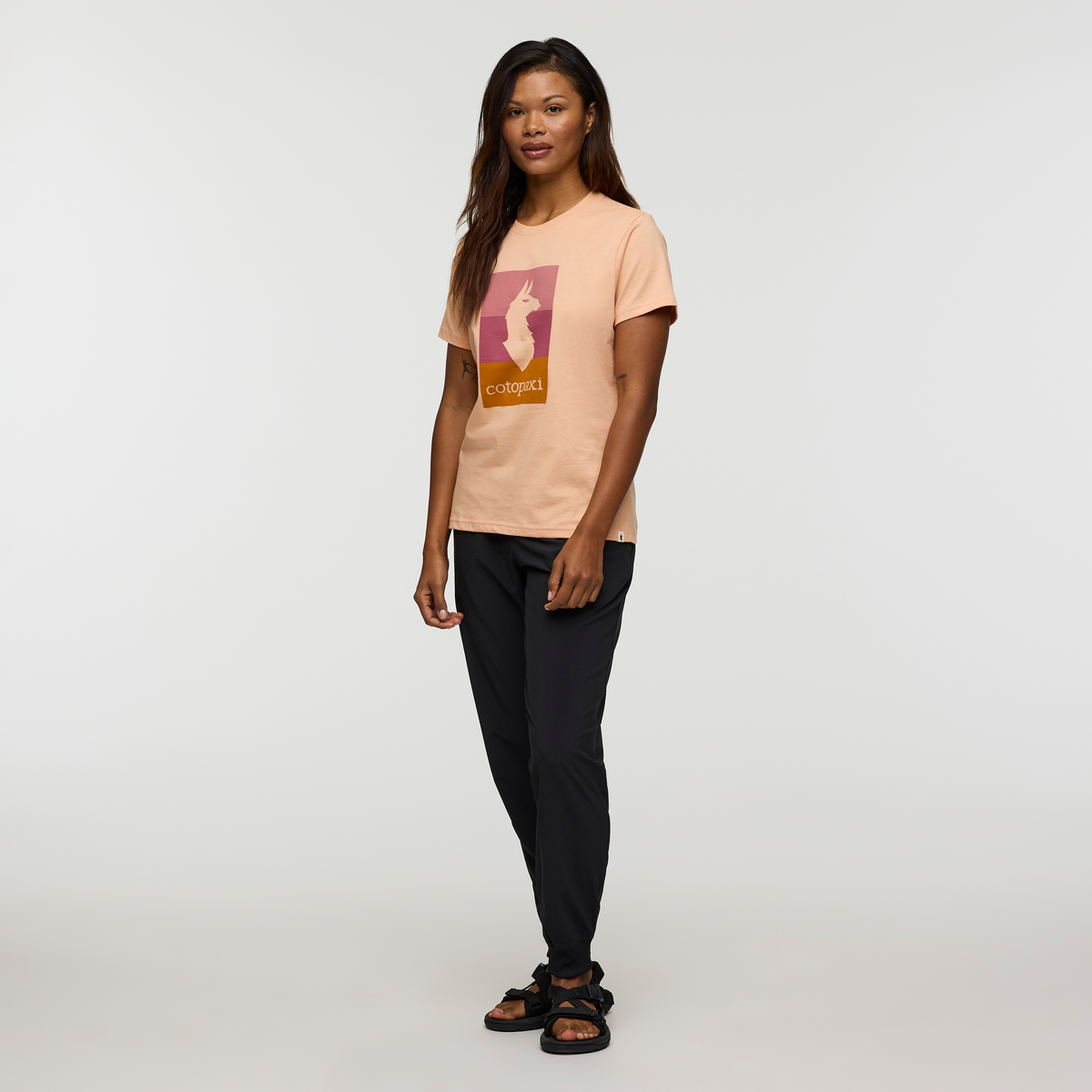 Llama Block T Shirt Women's - Image 2