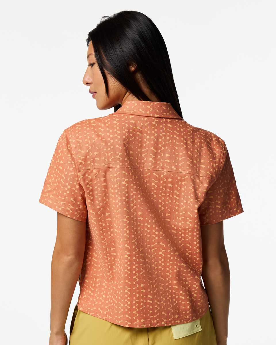 Afuera Button Up Shirt Print Women's - Image 9
