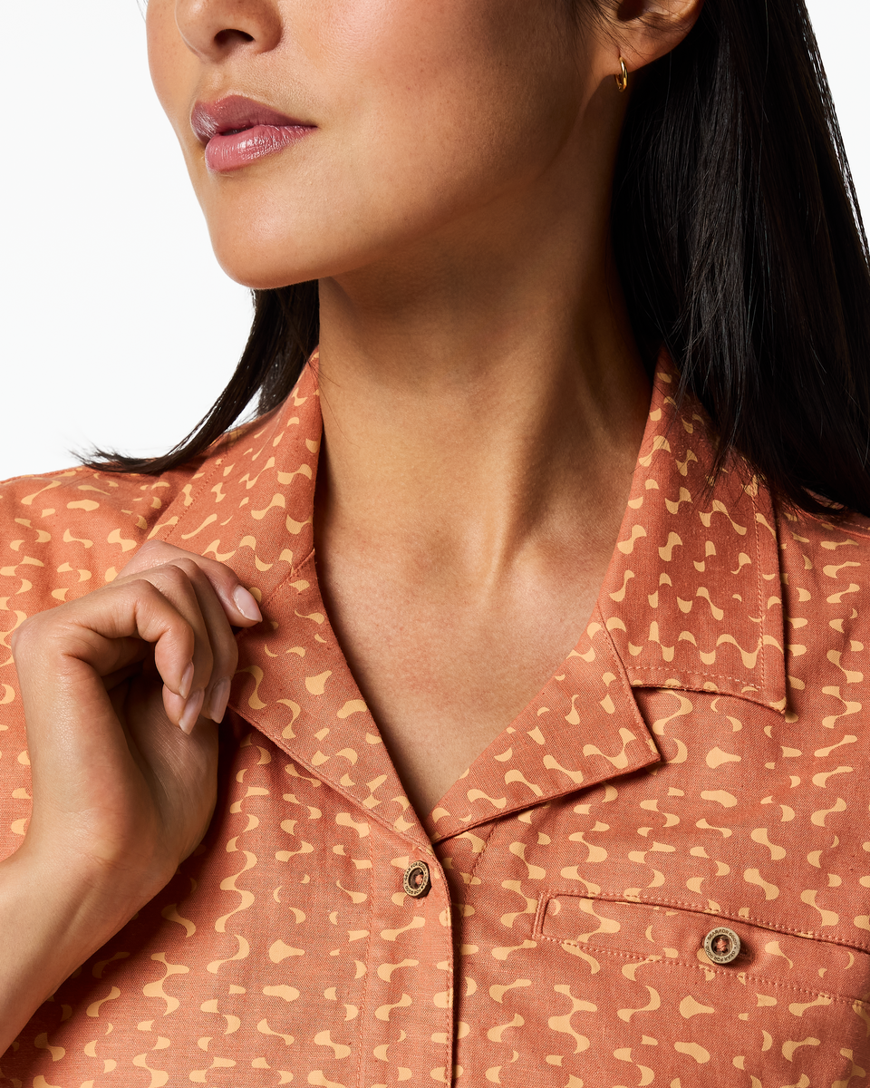 Afuera Button Up Shirt Print Women's - Image 10