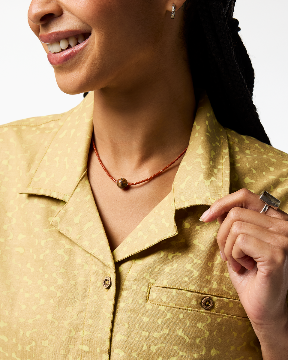 Afuera Button Up Shirt Print Women's - Image 17